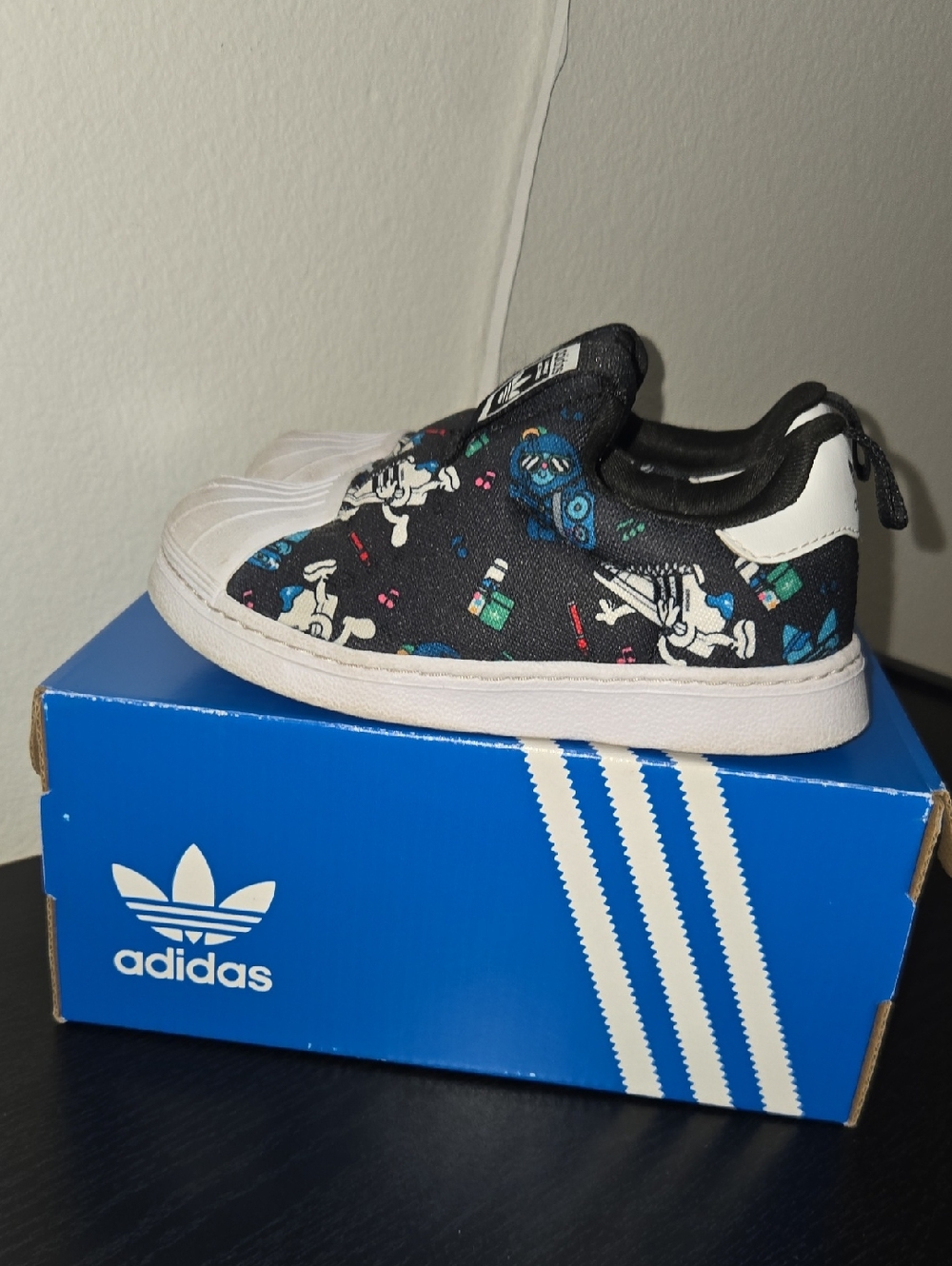 Adidas Originals 360 Superstar Print Sneakers - Picture 2 of 5